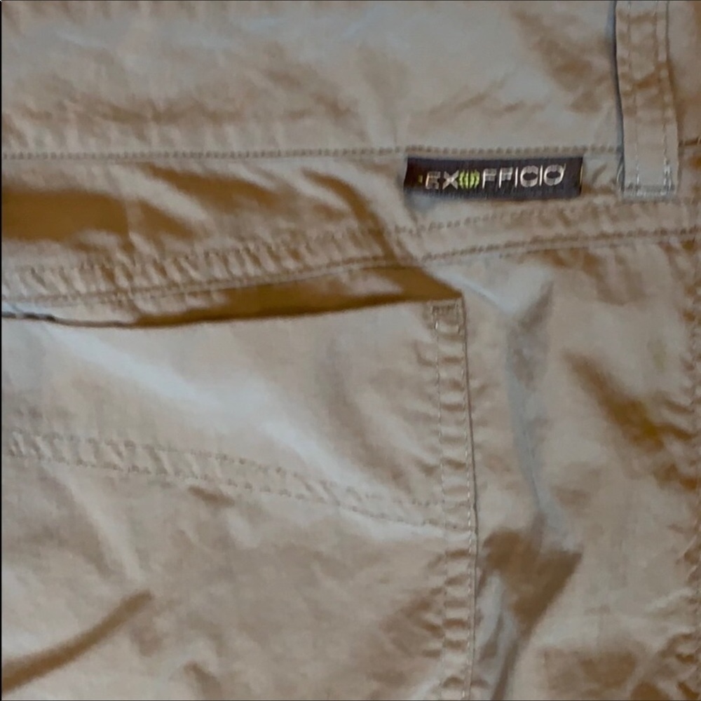 ExOfficio gray flat front shorts Size 42 UPF 50 - Picture 8 of 8